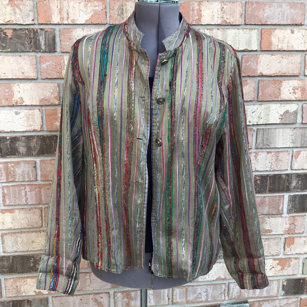 COLDWATER CREEK Multi-Colored Jacket